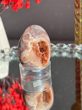 Load image into Gallery viewer, Druzy Pink amethyst egg 3023 geode egg
