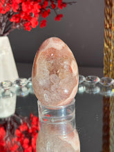 Load image into Gallery viewer, Druzy Pink amethyst egg 3025 geode egg
