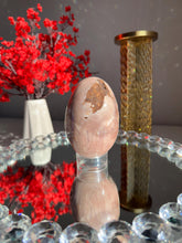Load image into Gallery viewer, Druzy Pink amethyst egg 3025 geode egg
