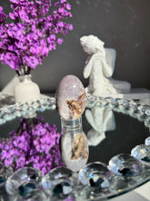 Load image into Gallery viewer, Druzy Pink amethyst egg 3023 geode egg
