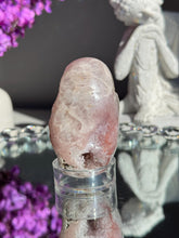 Load image into Gallery viewer, Druzy Pink amethyst egg 3025 geode egg
