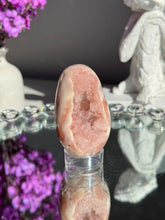 Load image into Gallery viewer, Druzy Pink amethyst egg 3023 geode egg
