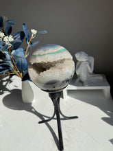 Load image into Gallery viewer, XL Sugar druzy agate Geode sphere druzy sphere no code
