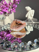 Load image into Gallery viewer, Pink and orange Amethyst geode healing crystals 3055 rainbow amethyst
