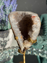 Load image into Gallery viewer, Sugar rainbow Amethyst geode healing crystals 3054 sugar druzy
