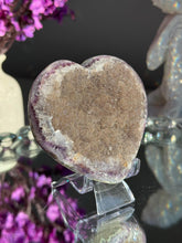 Load image into Gallery viewer, Sugar Druzy Amethyst Heart Healing Crystal, Uruguay 3065
