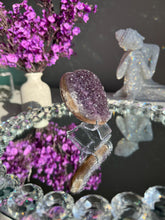 Load image into Gallery viewer, Druzy amethyst heart healing crystals 2859
