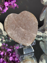 Load image into Gallery viewer, Sugar Druzy amethyst heart healing crystals 3064
