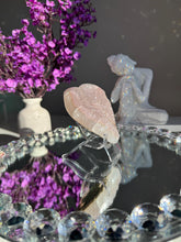 Load image into Gallery viewer, Pink Druzy amethyst heart healing crystals 1914
