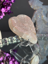 Load image into Gallery viewer, Pink Druzy amethyst heart healing crystals 1914

