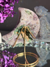 Load image into Gallery viewer, Lilac purple Pink amethyst moon  healing crystals 3075
