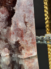 Load image into Gallery viewer, XL chunky Druzy pink amethyst tower 3077
