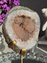 Load image into Gallery viewer, Pink rainbow Amethyst geode healing crystals 3054
