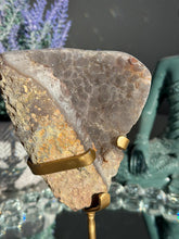 Load image into Gallery viewer, Sugar rainbow Amethyst geode healing crystals 3054 sugar druzy
