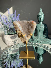 Load image into Gallery viewer, Sugar rainbow Amethyst geode healing crystals 3054 sugar druzy
