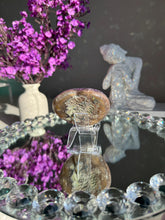 Load image into Gallery viewer, Uruguay Amethyst Heart Healing Crystal with Stand 2855
