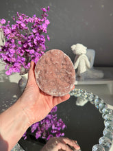 Load image into Gallery viewer, Pink rainbow amethyst geode 3092
