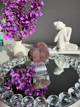 Load image into Gallery viewer, Amethyst cluster with brown agate 3099
