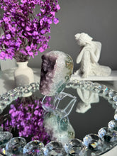 Load image into Gallery viewer, Amethyst geode with jasper 3102
