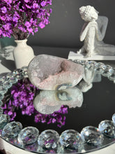Load image into Gallery viewer, Pink Rainbow amethyst geode 3101
