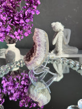 Load image into Gallery viewer, Pink Rainbow amethyst with purple banding 3100

