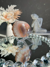 Load image into Gallery viewer, Orange Rainbow amethyst geode 3101
