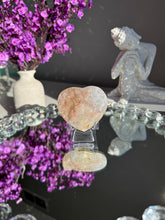 Load image into Gallery viewer, Pink rainbow amethyst heart healing crystals 3066
