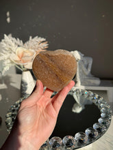 Load image into Gallery viewer, Orange sugar amethyst heart healing crystals 3064
