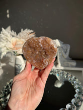 Load image into Gallery viewer, Orange rainbow amethyst heart healing crystals 3064

