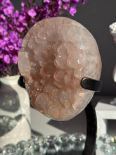 Load image into Gallery viewer, Pink Druzy rainbow amethyst heart healing crystals 2977
