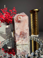 Load image into Gallery viewer, XL chunky Druzy pink amethyst tower 3077
