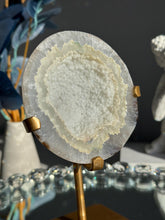 Load image into Gallery viewer, White sugar Druzy quartz geode 3094
