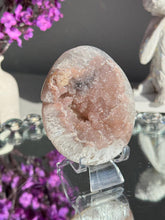 Load image into Gallery viewer, Pink Rainbow amethyst geode 3099
