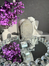 Load image into Gallery viewer, Pink rainbow amethyst geode healing crystals 3111

