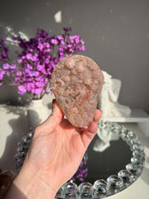 Load image into Gallery viewer, Pink rainbow amethyst geode healing crystals 3109
