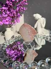 Load image into Gallery viewer, Pink rainbow amethyst geode healing crystals 3109
