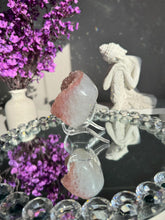 Load image into Gallery viewer, Pink rainbow amethyst geode healing crystals 3109
