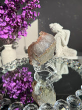 Load image into Gallery viewer, rainbow amethyst geode with calcite healing crystals 3110
