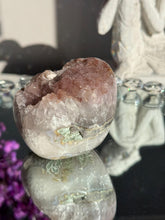 Load image into Gallery viewer, Pink sugar rainbow amethyst geode healing crystals 3108
