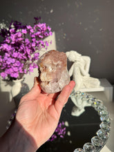 Load image into Gallery viewer, Pink sugar rainbow amethyst geode healing crystals 3108
