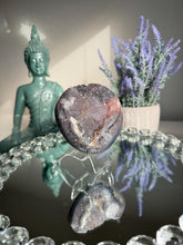 Load image into Gallery viewer, Rare multi colored rainbow amethyst geode healing crystals 3110
