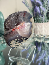 Load image into Gallery viewer, Rare multi colored rainbow amethyst geode healing crystals 3110
