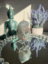 Load image into Gallery viewer, Green rainbow amethyst geode healing crystals 3110
