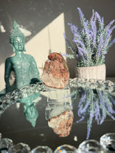 Load image into Gallery viewer, Red rainbow amethyst geode healing crystals 3107
