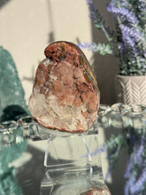 Load image into Gallery viewer, Red rainbow amethyst geode healing crystals 3107
