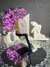 Load image into Gallery viewer, Amethyst geode on stand healing crystals 3108
