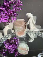 Load image into Gallery viewer, Pink sugar rainbow amethyst geode healing crystals 3110
