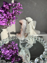 Load image into Gallery viewer, Pink rainbow amethyst geode healing crystals 3111
