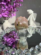 Load image into Gallery viewer, Pink rainbow amethyst geode healing crystals 3109
