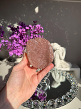 Load image into Gallery viewer, Pink rainbow amethyst geode healing crystals 3109
